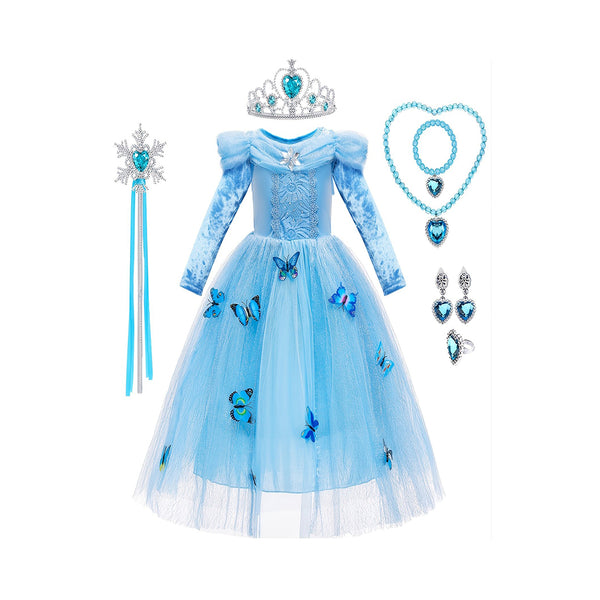 Enchanting Butterfly Princess Costume Set for Girls PartyPerfect Outfit chinaatoday