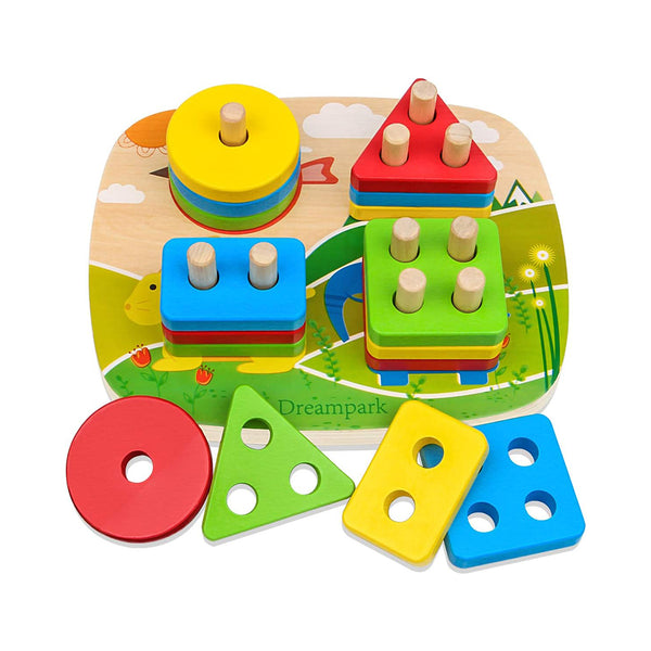 Montessori Wooden Shape Color Recognition Toddler Toys  NonToxic chinaatoday