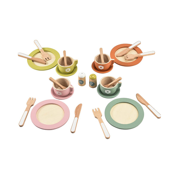 Montessori Wooden Toy Plates and Dishes  Complete Kitchen Set chinaatoday