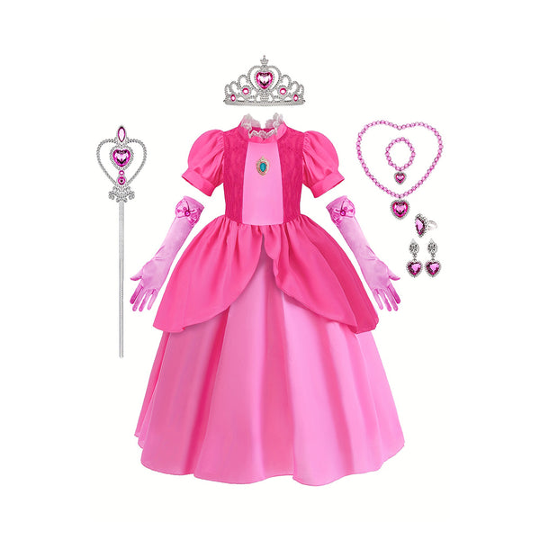 Ultimate Girls Princess Dress Set with Accessories Perfect for Halloween Parties and Cosplay chinaatoday