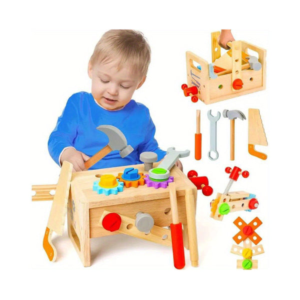 Wooden Tool Set For Kids , 29Pcs Educational STEM Toys Toddler Montessori Toys For Construction Preschool Learning Activities Gifts For Boys Girls chinaatoday