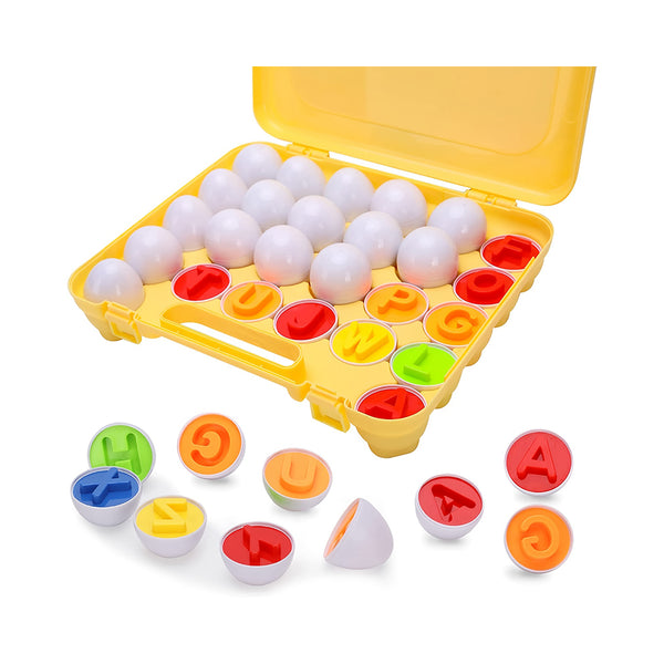 Letters Matching Eggs 26PCS ABC Alphabet Toys, Preschool Leaning Activities, Early Education Learning Toys, Shape Recognition Sorter Puzzle For Toddlers And Preschool Students, Easter Montessori Gift chinaatoday