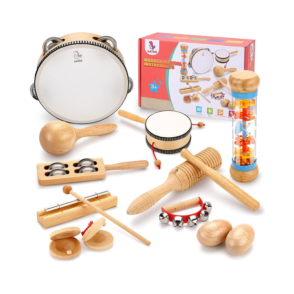 OATHX Kids Musical Instruments Sensory Wooden Toys for Toddlers chinaatoday