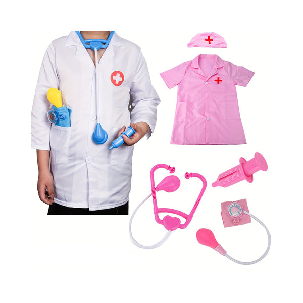 Children's Family Doctor Toy Set,The Role Of A Stethoscope Nurse,Injecting Boys And Girls,Simulated Blood Pressure Monitor, As Halloween Gifts chinaatoday