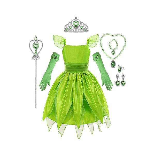 Girls Creative Cute Cartoon Cosplay Princess Dress With Accessories Set Cosplay Dress Decorative Accessories For Halloween Holiday Party Performance chinaatoday