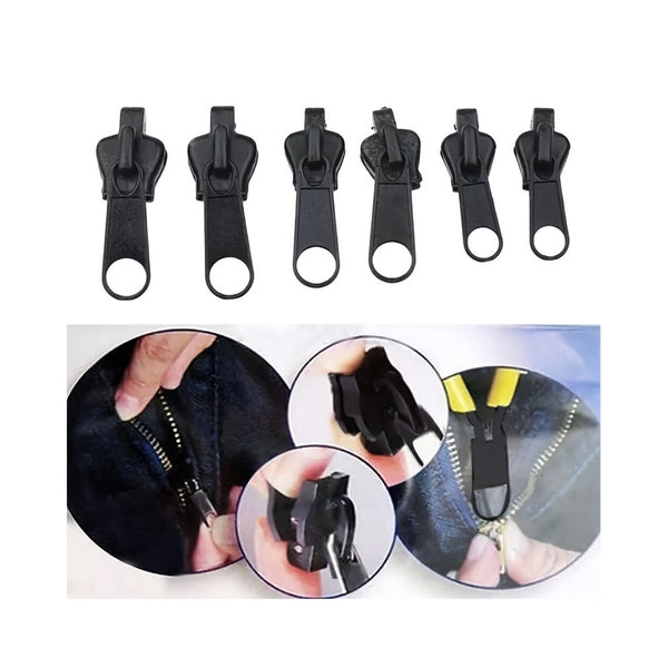 6pcs Instant Zipper Repair Kit With Universal Design & Multiple Sizes, Replacement Zipper chinaatoday