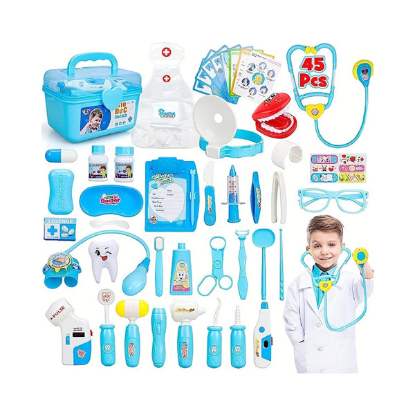 Doctor Kit For Kids, 45Pcs Kids Doctor Kit, Doctor Kit For Toddlers 3-5 Kids Doctor Playset Doctor Kit Doctor Toys For Kids Doctor Set With Stethoscope Pretend Play For Boys Girls 3 4 5 6 + chinaatoday