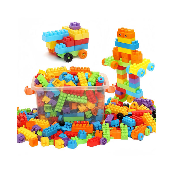 100pcs Building Blocks Set, Educational Toys, DIY Medium Blocks Gift Set (Random Color) Halloween Thanksgiving Day Christmas Gifts chinaatoday