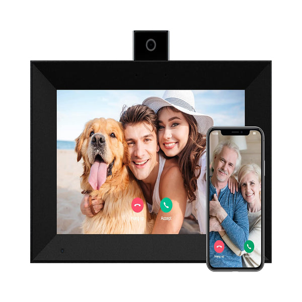 WiFi Digital Picture Frame 7 Inch Touch Screen Built-in Smart Core 8GB Storage Share Photos and Videos Instantly Via APP BEJUSTSIMPLE