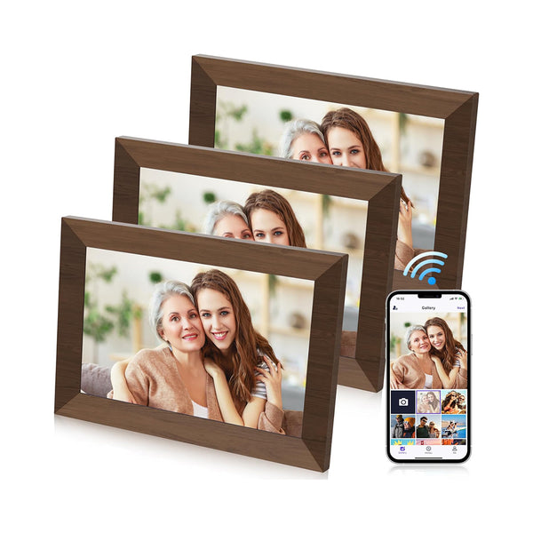 WiFi Electronic Digital Photo Frame 10.1 Inch Share Videos Photos Remotely Via App 16GB Storage BEJUSTSIMPLE