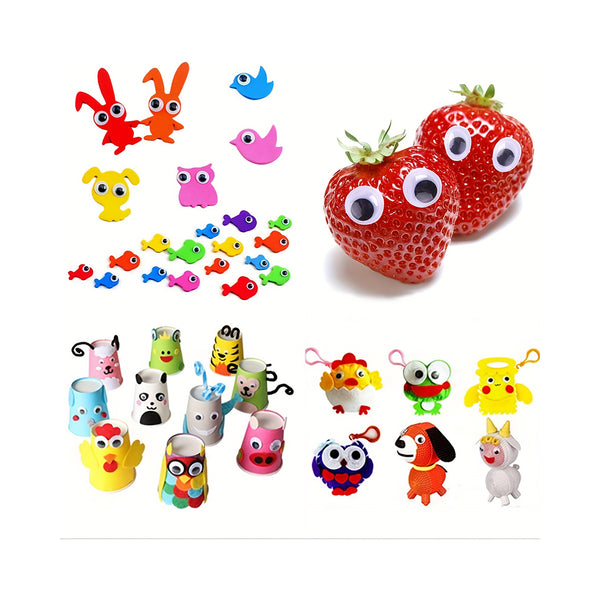 600pcs/set Universal 4/5/6/7/8/10/12mm Total Mixed Googly Eyes DIY Scrapbooking For Bear Stuffed Toy Doll Parts chinaatoday