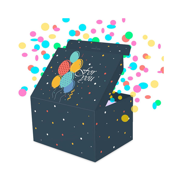Christmas Gift Box DIY Exploding Confetti (7.1x5.5x4.3 inches), Surprise Prank Gift Box BEJUSTSIMPLE