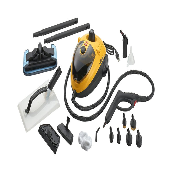 Chemical-Free Steam Cleaner, Powerful Carpet Steam Cleaner with 18 Accessories and Nozzles BEJUSTSIMPLE