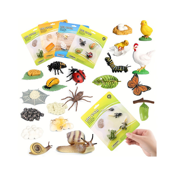 Educational Miniature Animal Models: Butterfly, Frog, Chicken Action Figures - Perfect Kids Toy! chinaatoday