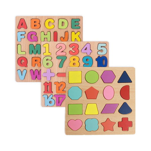 Wooden Alphabet Puzzle: Early Education Cognitive Matching for Children - Perfect Halloween/Christmas Gift chinaatoday