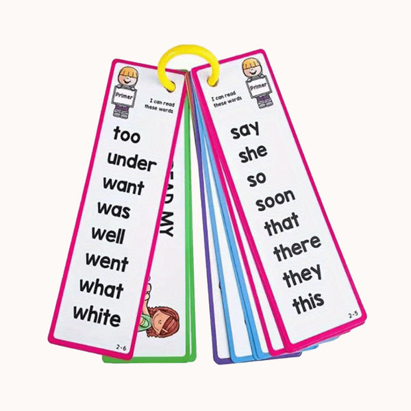 16pcs High Frequency Word Cards & Bookmark Stickers! chinaatoday
