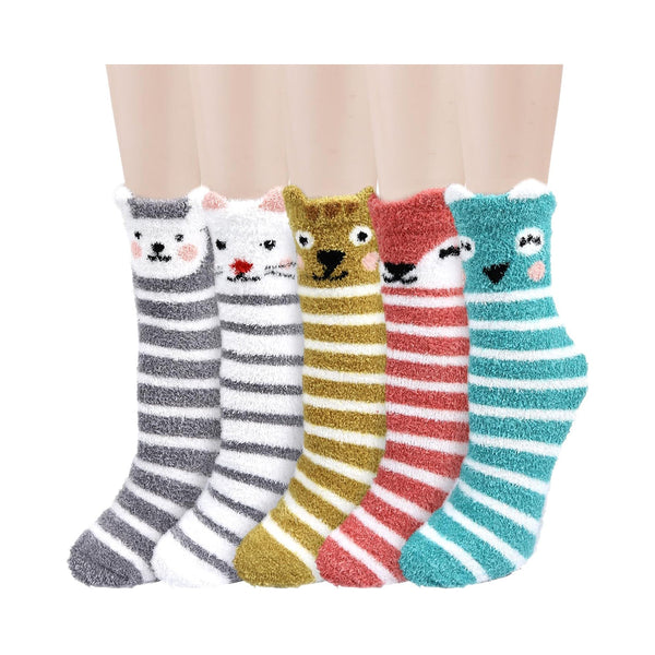 Women's Cute Animal Fuzzy Socks BEJUSTSIMPLE