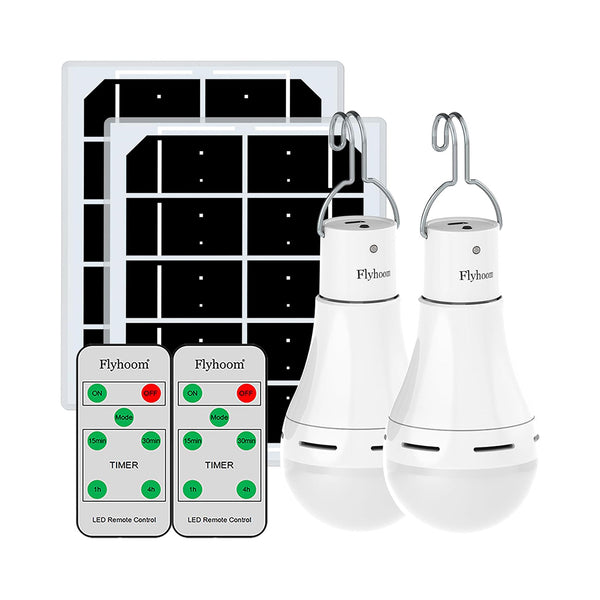 Portable Solar Light Bulb Set with Remote Control chinaatoday