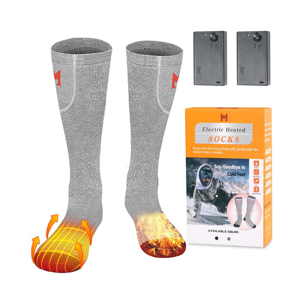 Winter Heated Socks for Men Women, Battery Heated Socks For Camping & Skiing BEJUSTSIMPLE