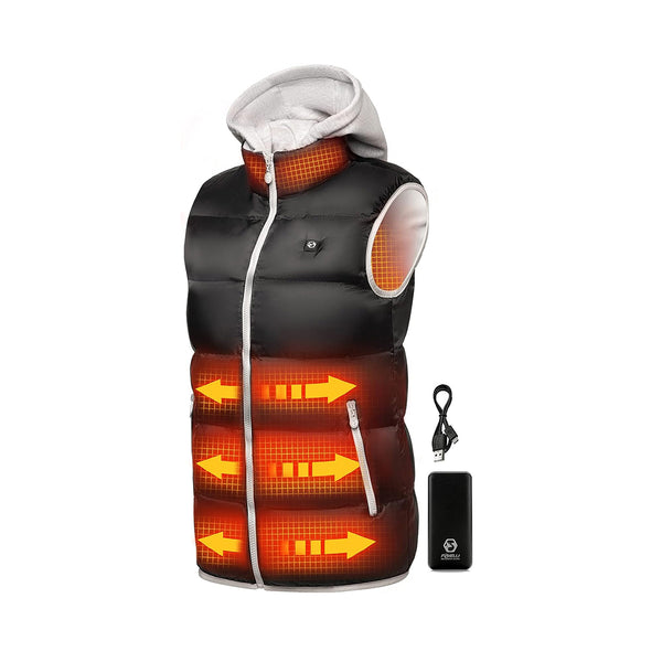 USB Rechargeable Heated Lightweight  Vest for Women with Battery BEJUSTSIMPLE