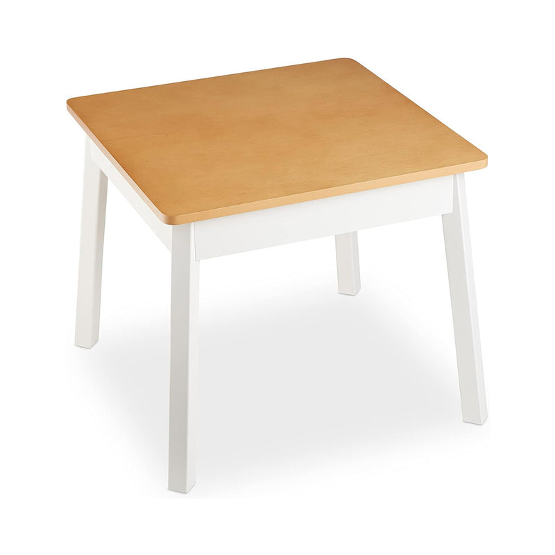 Melissa & Doug Wooden Square Table (White/Natural) chinaatoday