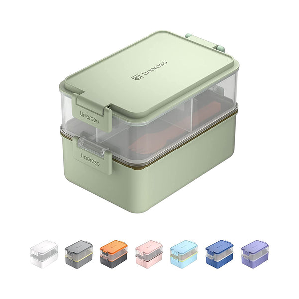 On-The-Go Stackable Bento Box Lunch Box for adults and kids BEJUSTSIMPLE