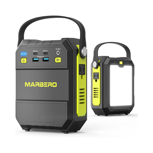 MARBERO Portable Power Station 83Wh Small Generator Solar Power Bank 80W(Peak 120W) Camping Laptop Charger Emergency Battery Pack with AC Outlet 4 USB Ports with Flashlight for Outdoor Home Travel chinaatoday