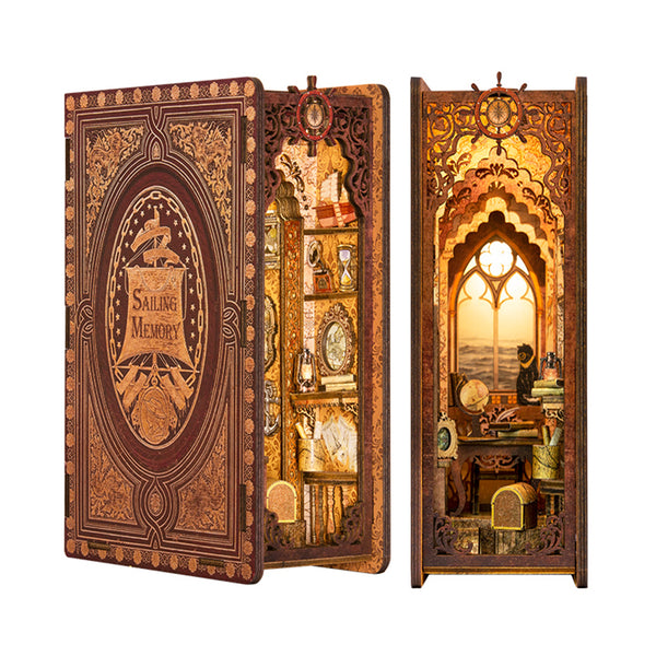 Creative DIY Book Decor - Bookshelf decoration DIY Wooden booknook Kit BEJUSTSIMPLE