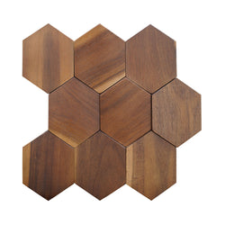 Natural Wood Mosaic Wall Panels BEJUSTSIMPLE