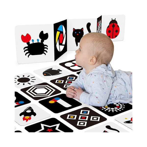 Newborn Toys High Contrast Baby Flashcards Tummy Time Baby Cards 0-6 Months Black and White Infant Toys 0-3-6 Months Montessori Sensory Cards 20 PCS 6''×6'' Visual Stimulation chinaatoday