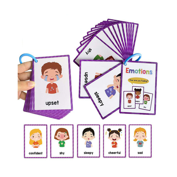15 Cards My Emotion Feeling English Learning Words Flash Cards Kids Educational Learn Toys For Children Enlightenment Card chinaatoday