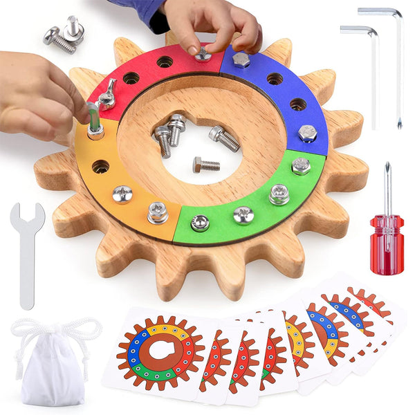 35in1 Montessori Wooden Screwdriver Set Sensory Learning Toys for Toddlers chinaatoday