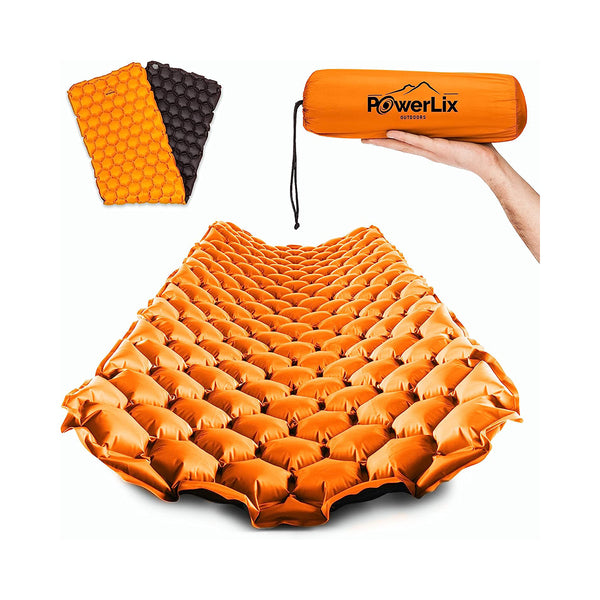 POWERLIX Sleeping Pad – Ultralight Inflatable Sleeping Mat, Ultimate for Camping, Backpacking, Hiking – Airpad, Inflating Bag, Carry Bag, Repair Kit – Compact & Lightweight Air Mattress chinaatoday