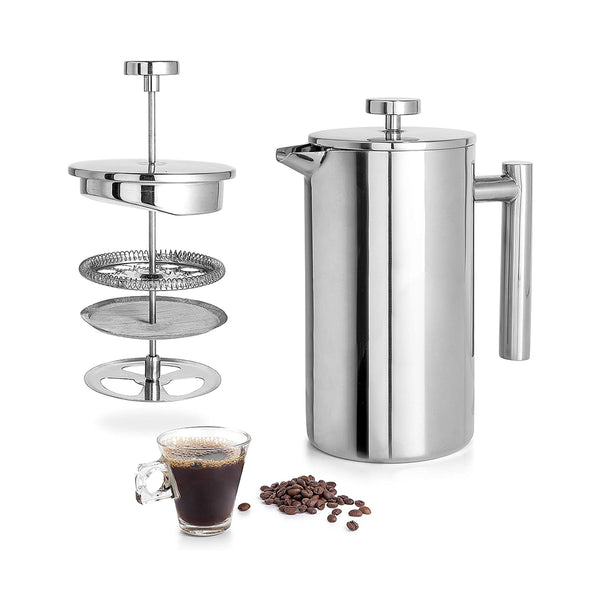 Durable Stainless Steel French Press for Strong and Easy Coffee Brewing chinaatoday
