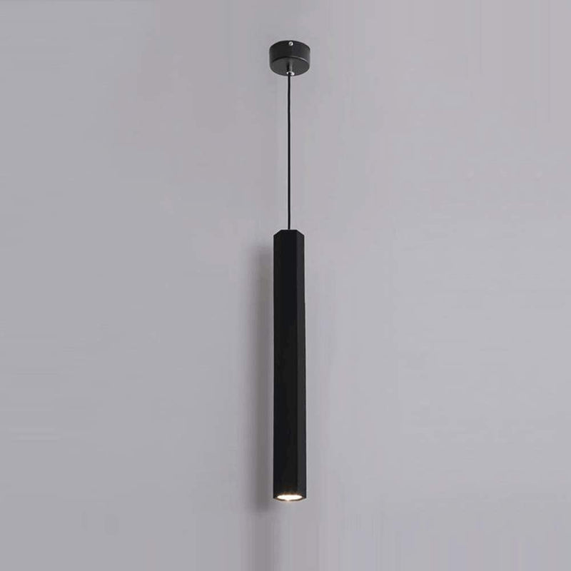 Minimalist Cylindrical Hanging Line Lamp