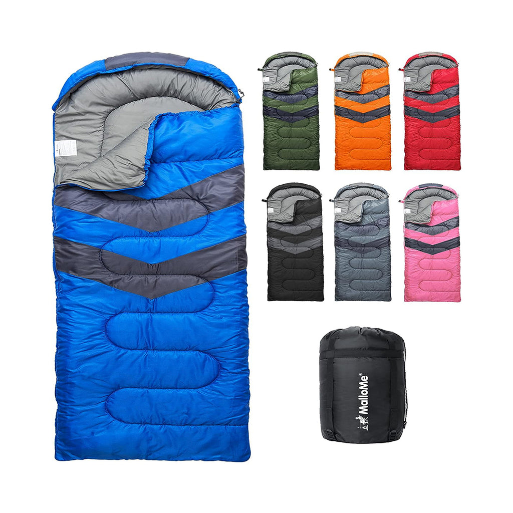 MalloMe Sleeping Bags for Adults Cold Weather & Warm - Backpacking Camping Sleeping Bag for Kids 10-12, Girls, Boys - Lightweight Compact Camping Gear Must Haves Hiking Essentials Sleep Accessories chinaatoday