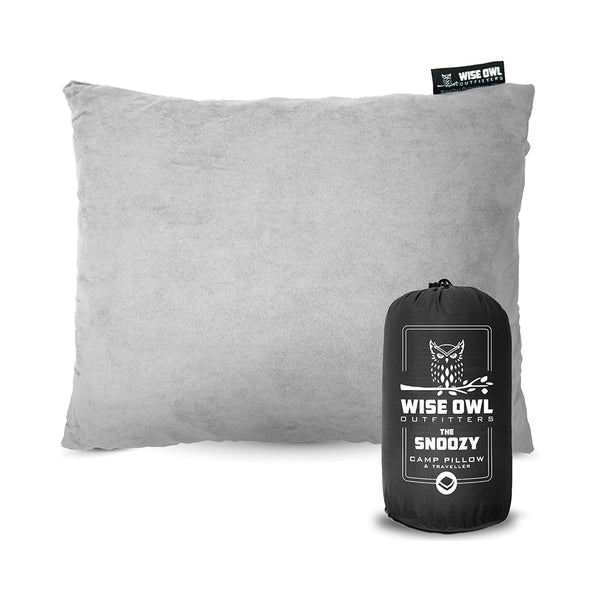 Wise Owl Outfitters Camping Pillow - Camping Essentials and Travel Pillow for Airplanes, Camping, and Travel - Memory Foam Washable Pillow - Small/Medium chinaatoday