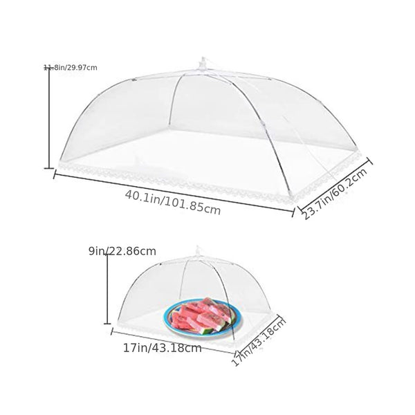 1pc Folding Vegetable Cover, Large Anti-Flies Kitchen Outdoor Food Cover BEJUSTSIMPLE