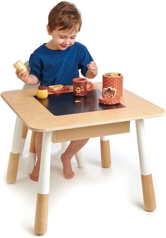 Tender Leaf Toys - Forest Table and Chairs Collections - Adorable Kids Size Art Play Game Table and Chairs - Made with Premium Materials and Craftsmanship for Children 3+ (Forest Deer Chair) chinaatoday