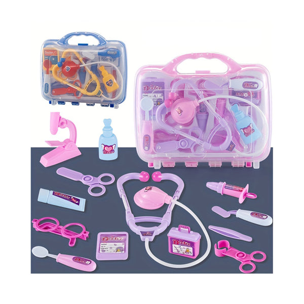 Children's Little Doctor Toy Set Girl Medical Box Baby Play Injection Boy Play House Stethoscope chinaatoday