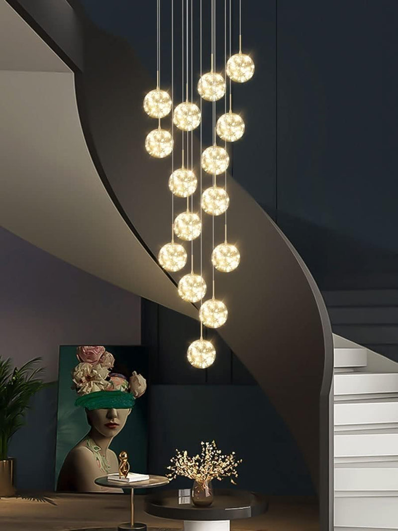 Light Luxury Stair Chandelier