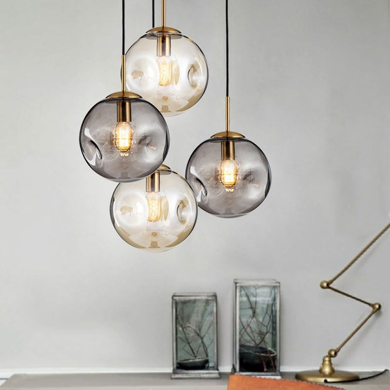 Nordic Spherical Glass Pendant Lamp