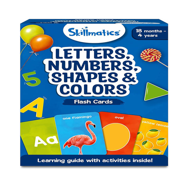 Skillmatics Thick Flash Cards for Toddlers - Letters, Numbers, Shapes & Colors, Montessori Toys & Games, Preschool Learning for Kids 1, 2, 3, 4 Years chinaatoday