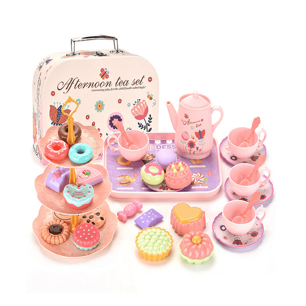 Girls Toys DIY Pretend Play Toy Simulation Tea Food Cake Set Play House Kitchen Afternoon Tea Game Toys Gifts For Children Kids chinaatoday