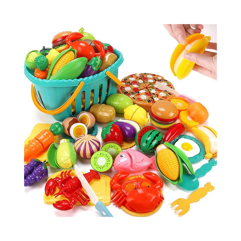 Upgrade Large Cut Le Fruit Vegetable Toy, Open Color Cognition For Kids, Christmas Boys Girls Play House Simulation Cut Fruit Vegetable Toy, Halloween Thanksgiving Gift chinaatoday