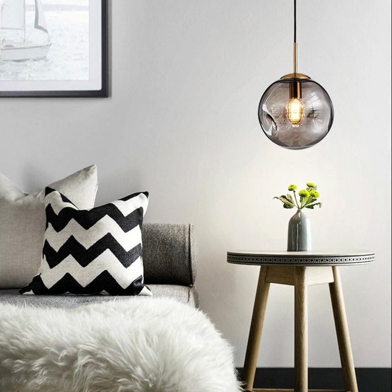 Nordic Spherical Glass Pendant Lamp