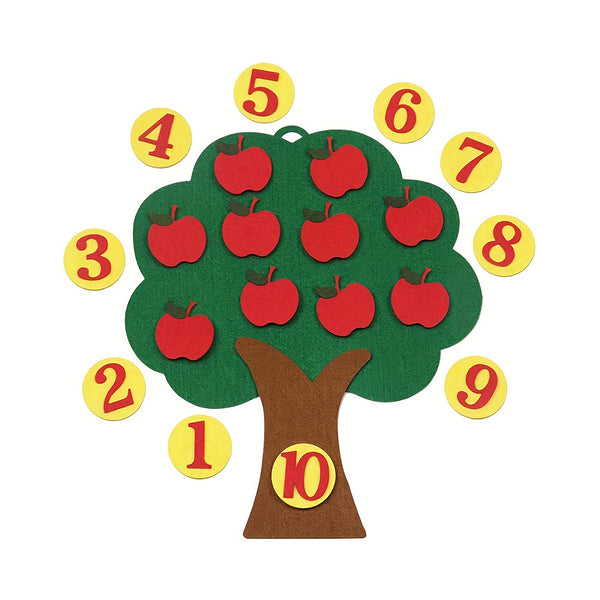 Apple Tree Learning Numbers Felt Board For Toddlers,Counters For Kids Preschool Math,Math Games Manipulatives Kindergarten,Montessori Counting Toy For Kids chinaatoday