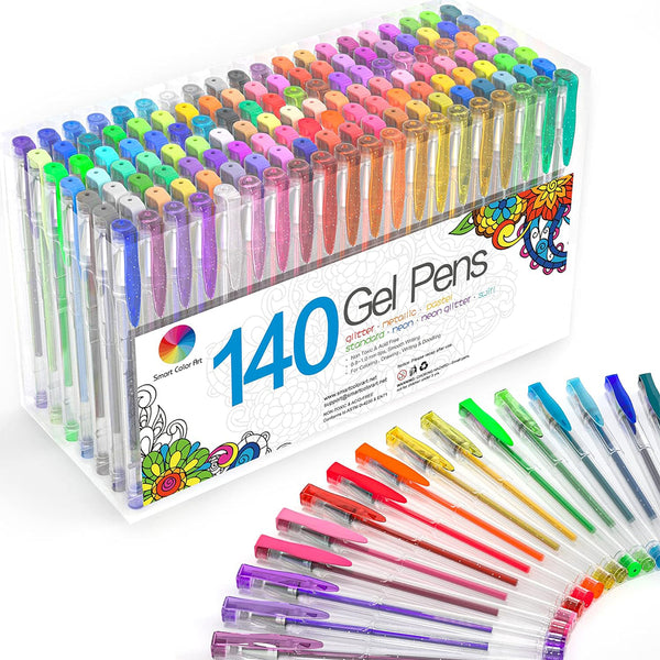 Vibrant 140Color Gel Pen Set for Coloring Drawing Writing chinaatoday