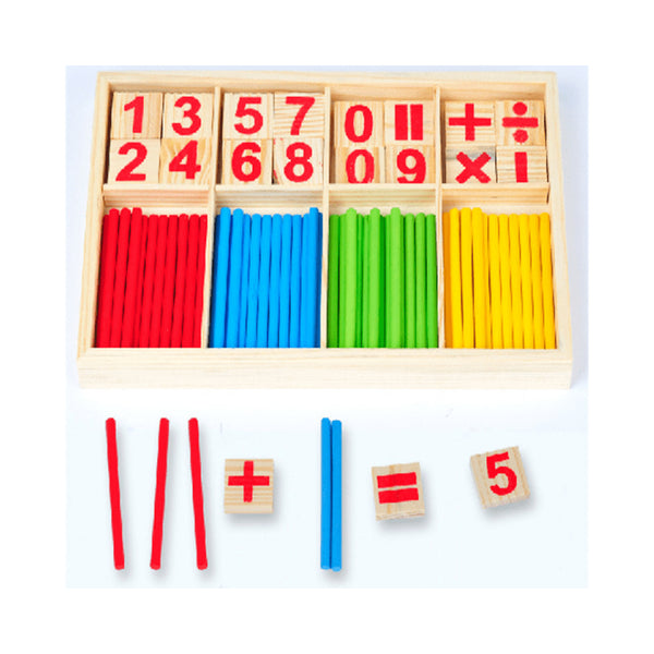 Montessori Maths Teaching Aid: Wooden Digital Sticks for Kids to Learn Mathematics Easily! ,Halloween,Christmas, and Thanksgiving Day gift chinaatoday