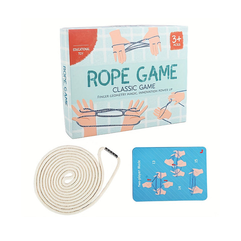 Classic Traditional Flip Rope Game For Adults, Children's Innovative Ability Enlightenment Educational Toys, Fine Motor Training, Fun Interactive Rope Game chinaatoday